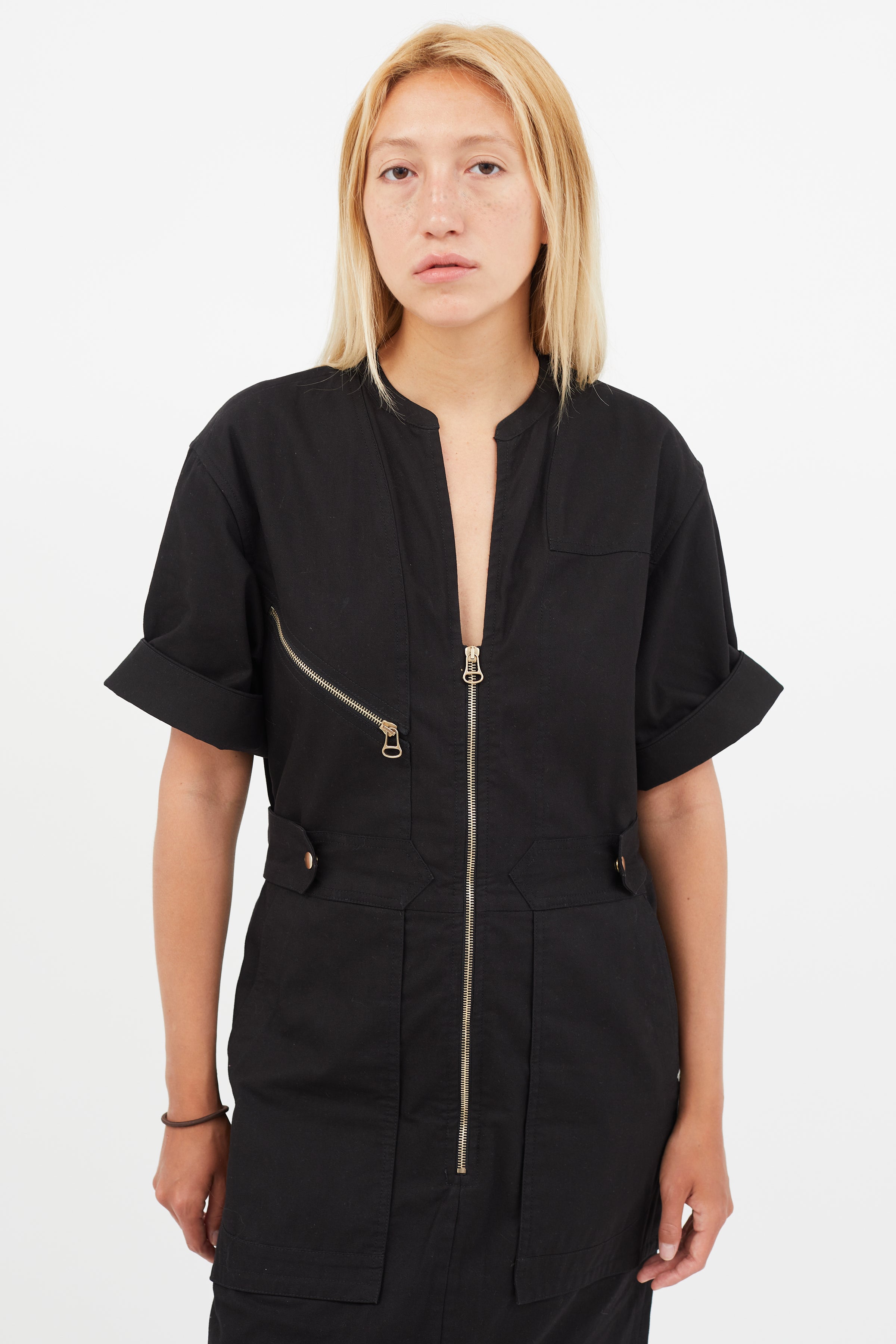 Isabel Marant // Black & Gold Zip Dress VSP Consignment Isabel Marant // Black & Gold Zip Dress VSP Consignment