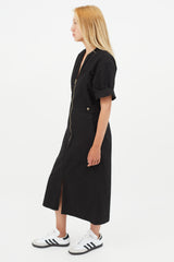 Isabel Marant Black & Gold Zip Dress