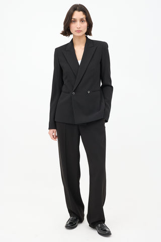 Isabel Marant Black High Waist Straight Leg Trouser