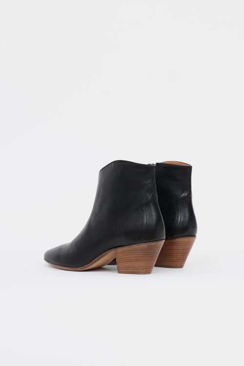 Isabel Marant Leather Dacken Bootie