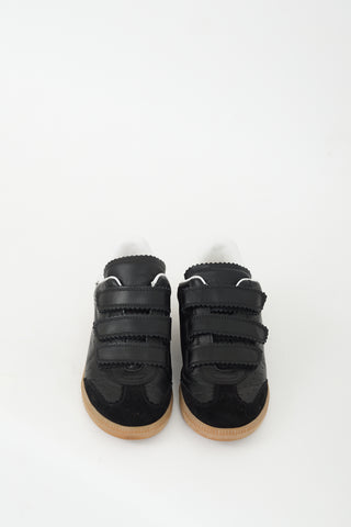 Isabel Marant Black Leather & Suede Beth Sneaker