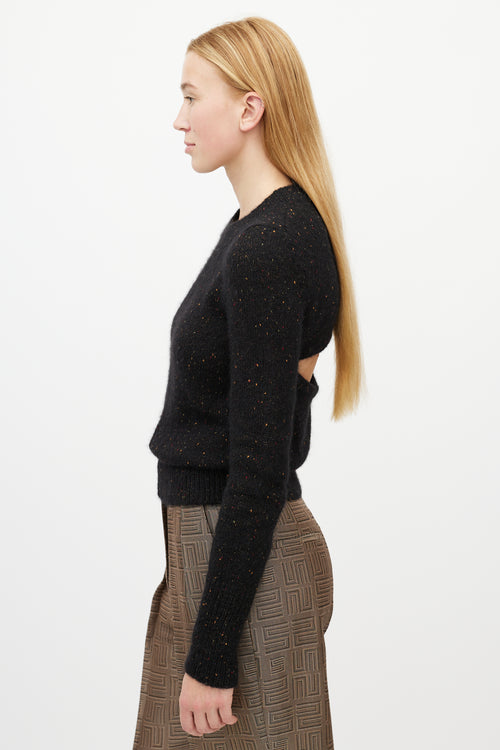 Isabel Marant Black Speckled Wool Sweater