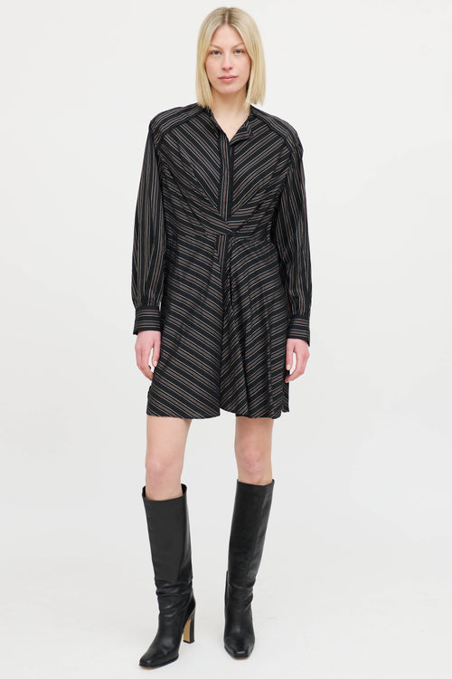 Isabel MarantPleated Stripe Dress