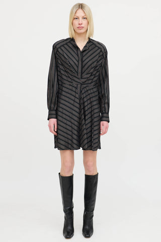 Isabel MarantPleated Stripe Dress