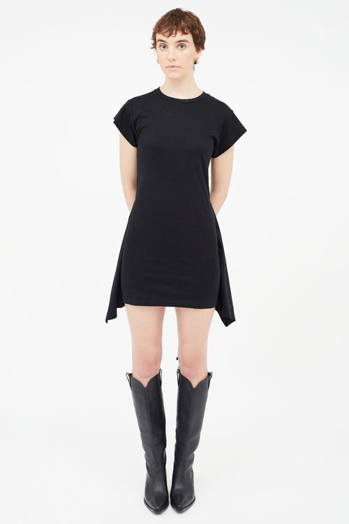 Isabel Marant Black Tie Wrap Short Dress
