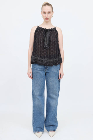 Isabel Marant Studded Sheer Top