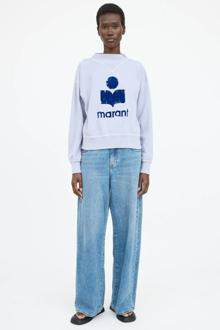 Isabel Marant Flocked Logo Sweatshirt
