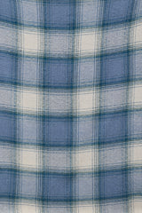 Isabel Marant Blue & White Wool Plaid Suzanne Scarf