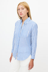 Isabel Marant Blue & White Striped Shirt