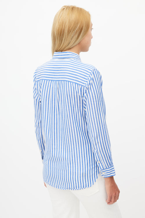 Isabel Marant Blue & White Striped Shirt