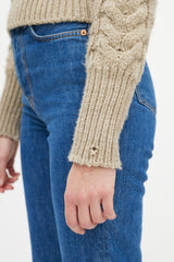 Isabel Marant Brown Wool Cableknit Sweater