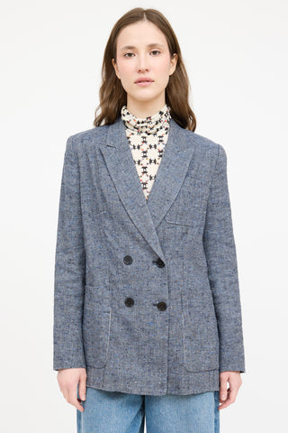Isabel Marant Double Breasted Linen Blazer