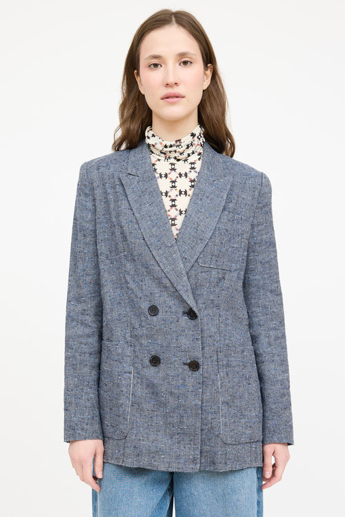 Isabel Marant Double Breasted Linen Blazer