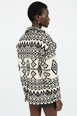 Isabel Marant Étoile Knit Geometric Fringe Jacket