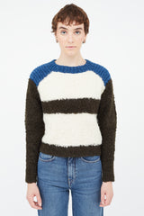 Isabel Marant Cream & Multi Mohair Stripes Sweater