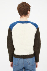 Isabel Marant Cream & Multi Mohair Stripes Sweater