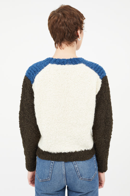 Isabel Marant Cream & Multi Mohair Stripes Sweater