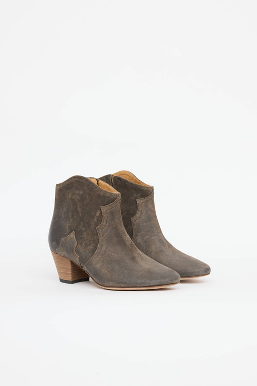 Isabel Marant Distressed Dicker Boot