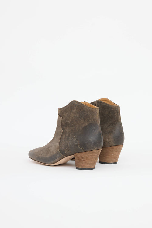 Isabel Marant Distressed Dicker Boot