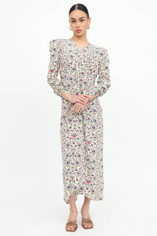 Floral Ruched Dress