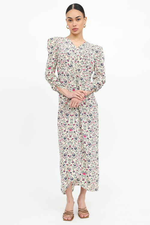 Floral Ruched Dress