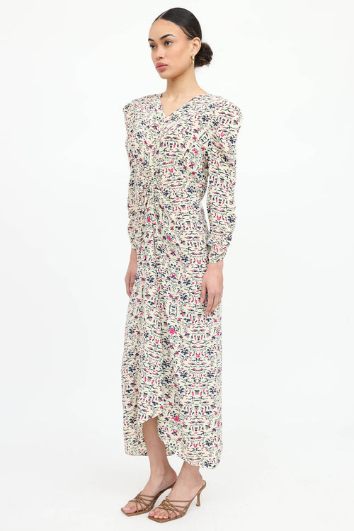 Floral Ruched Dress