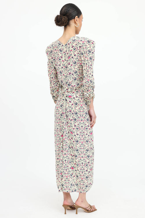 Floral Ruched Dress