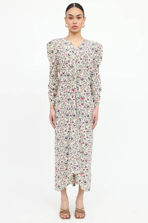 Floral Ruched Dress