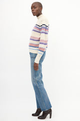 Isabel Marant Étoile Beige & Multi Wool Georgie Sweater