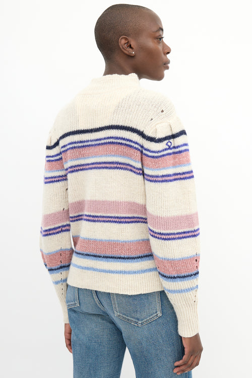 Isabel Marant Étoile Beige & Multi Wool Georgie Sweater