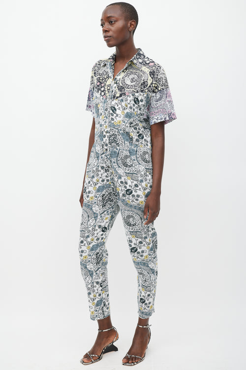 Isabel Marant Étoile Black & Multicolour Floral Jumpsuit