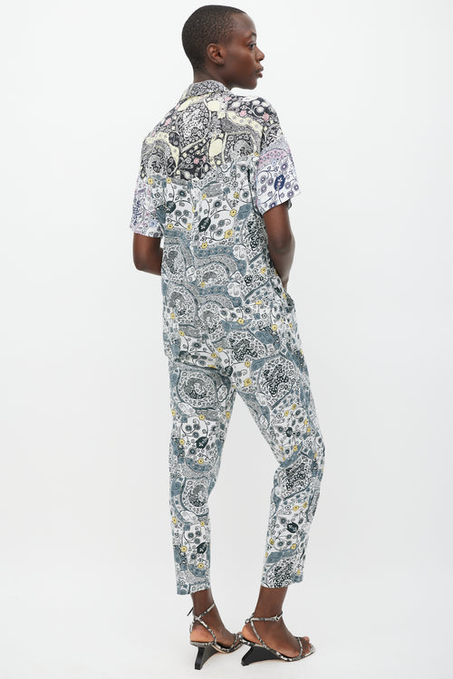 Isabel Marant Étoile Black & Multicolour Floral Jumpsuit
