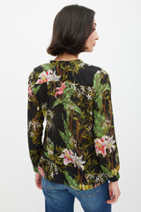 Isabel Marant Étoile Black & Multicolour Floral Top
