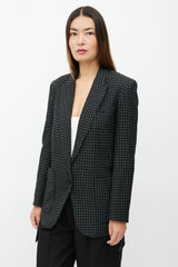 Isabel Marant Black & White Check Oversized Blazer