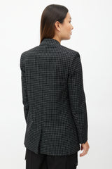Isabel Marant Black & White Check Oversized Blazer
