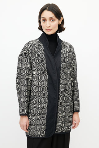 Isabel Marant Étoile Black & White Knit Jacket