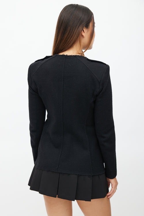 Isabel Marant Étoile Black Wool Shirt Jacket