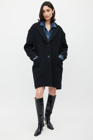 Isabel Marant Étoile Dark Grey Wool Coat