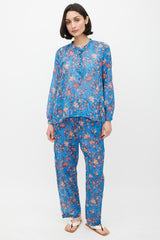 Isabel Marant Étoile Blue & Red Floral Co-Ord Set