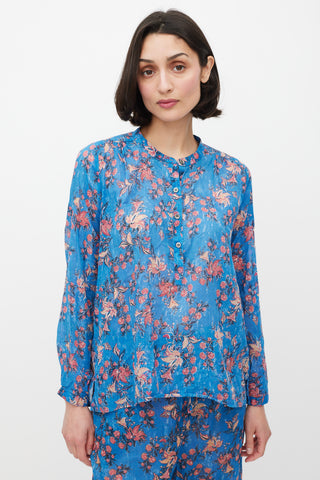 Isabel Marant Étoile Blue & Red Floral Co-Ord Set