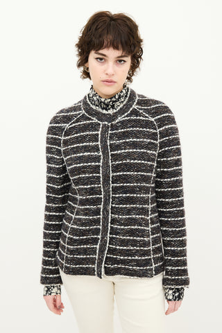 Isabel Marant Étoile Brown & Navy Wool Tweed Jacket