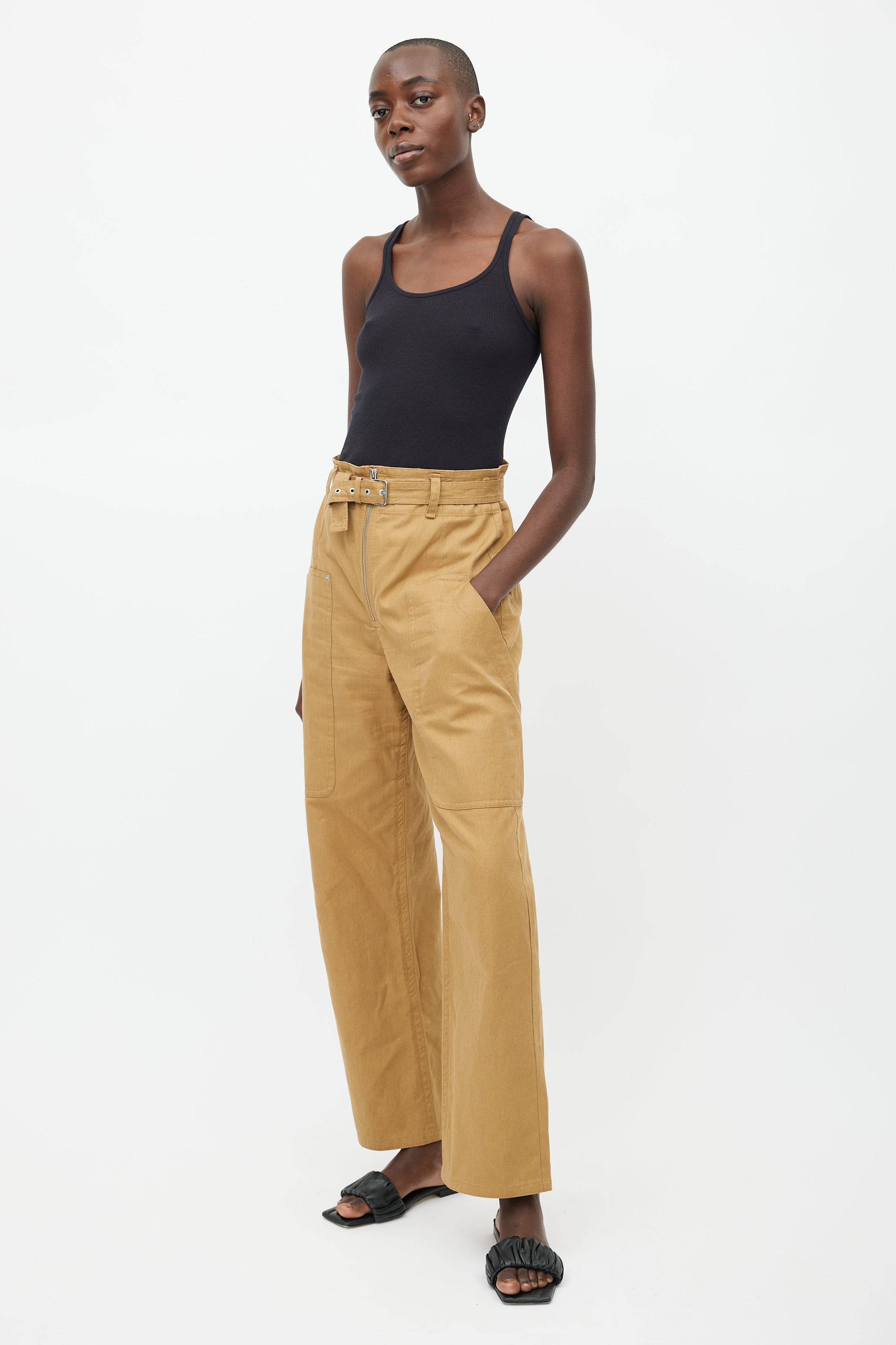 Isabel Marant Étoile // Brown Paggy Belted Pant – VSP Consignment