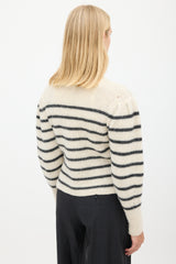 Isabel Marant Étoile Cream & Black Wool Striped Sweater
