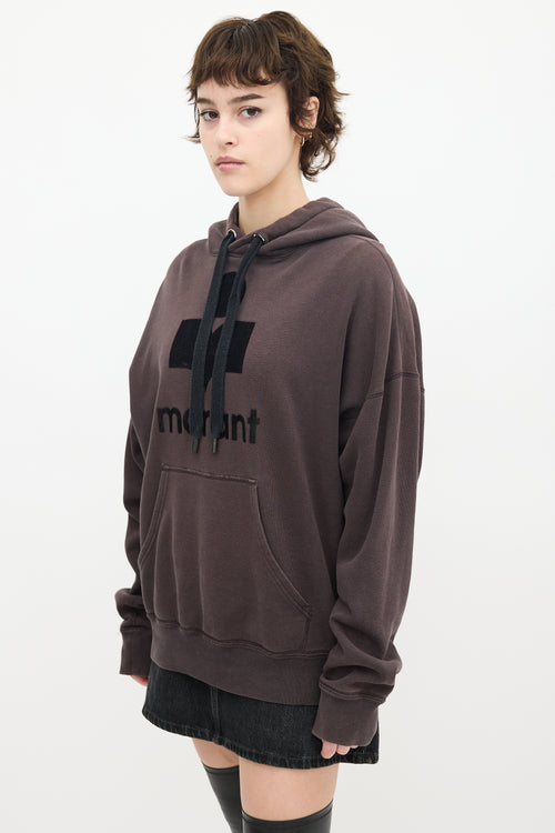 Isabel Marant Étoile Dark Grey Mansel Logo Hoodie