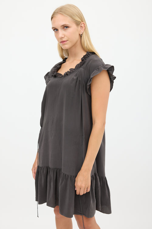 Isabel Marant Étoile Dark Grey Ruffled Dress