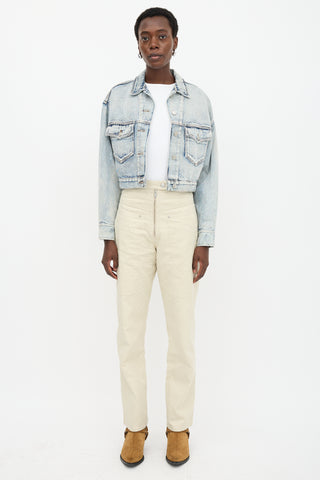 Isabel Marant Étoile Denim Tadia Cropped Jacket