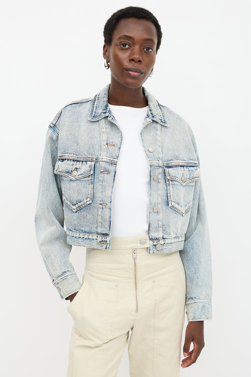 Isabel Marant Étoile Denim Tadia Cropped Jacket