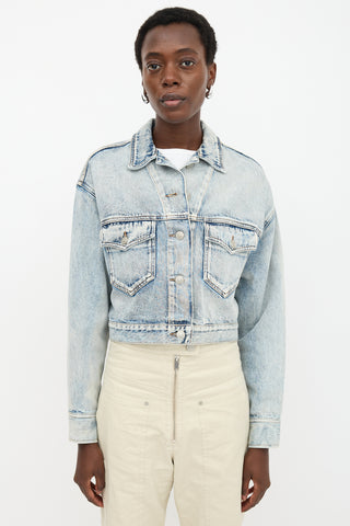 Isabel Marant Étoile Denim Tadia Cropped Jacket