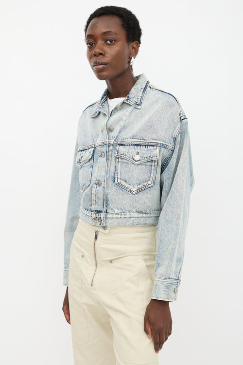 Isabel Marant Étoile Denim Tadia Cropped Jacket