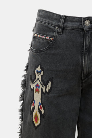 Isabel Marant Étoile Embroidered Maella Jeans